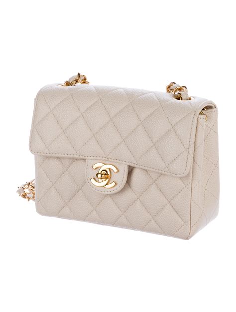 chanel mini flap bag nude